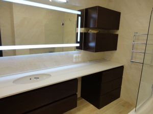 Мебель для ванной для клиента ЖК Солнечная брама